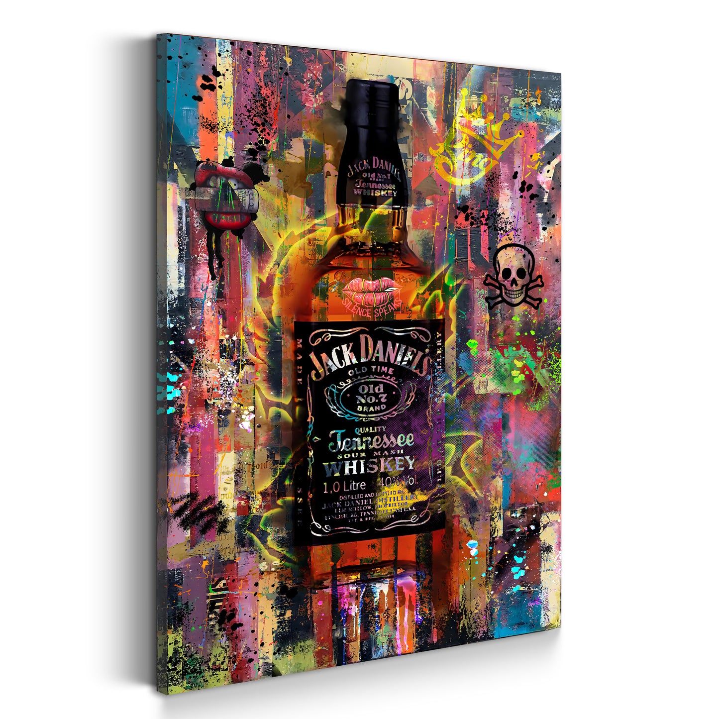 Wandbild Whiskey Abstract Style, Pop Art