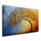 Wandbild abstrakt Baum Herbstfarben Natur modern farbenfroh