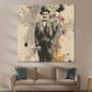 Wandbild abstrakt Chaplin Vintage Stil