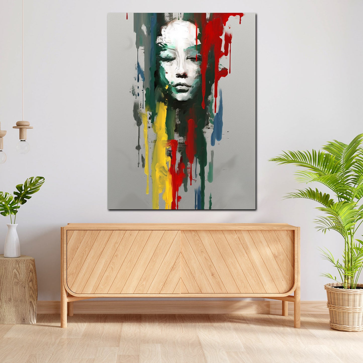 Wandbild abstrakt Face Colour