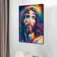 Wandbild abstrakt Jesus Christus Paint Style