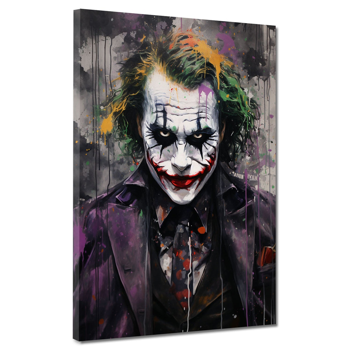 Joker frontal Colour Style – Wandbild