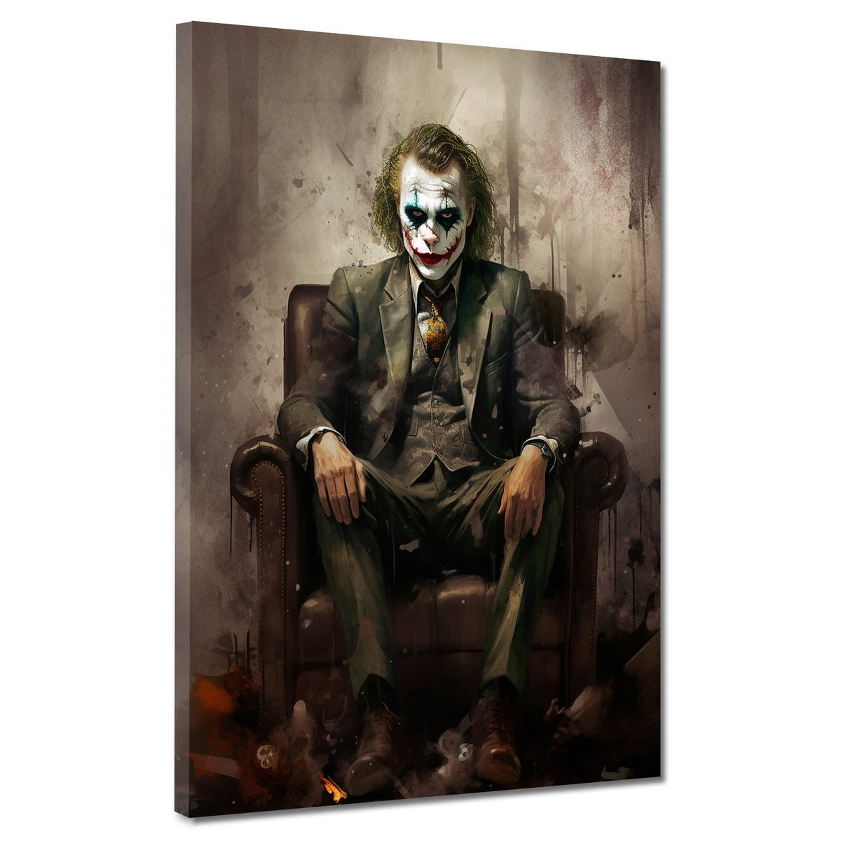 Joker im Anzug – Wandbild