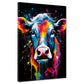 Kuh Pop Art Style – Wandbild