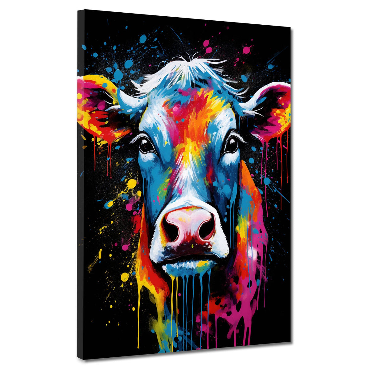 Kuh Pop Art Style – Wandbild