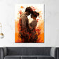 Wandbild abstrakt Liebespaar Frau & Mann Painting Style