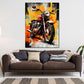 Wandbild abstrakt Motorrad Street Art Style