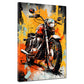 Wandbild abstrakt Motorrad Street Art Style