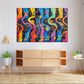 Wandbild abstrakt Musik Colour Style