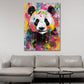 Wandbild abstrakt Panda Pop Art Colour