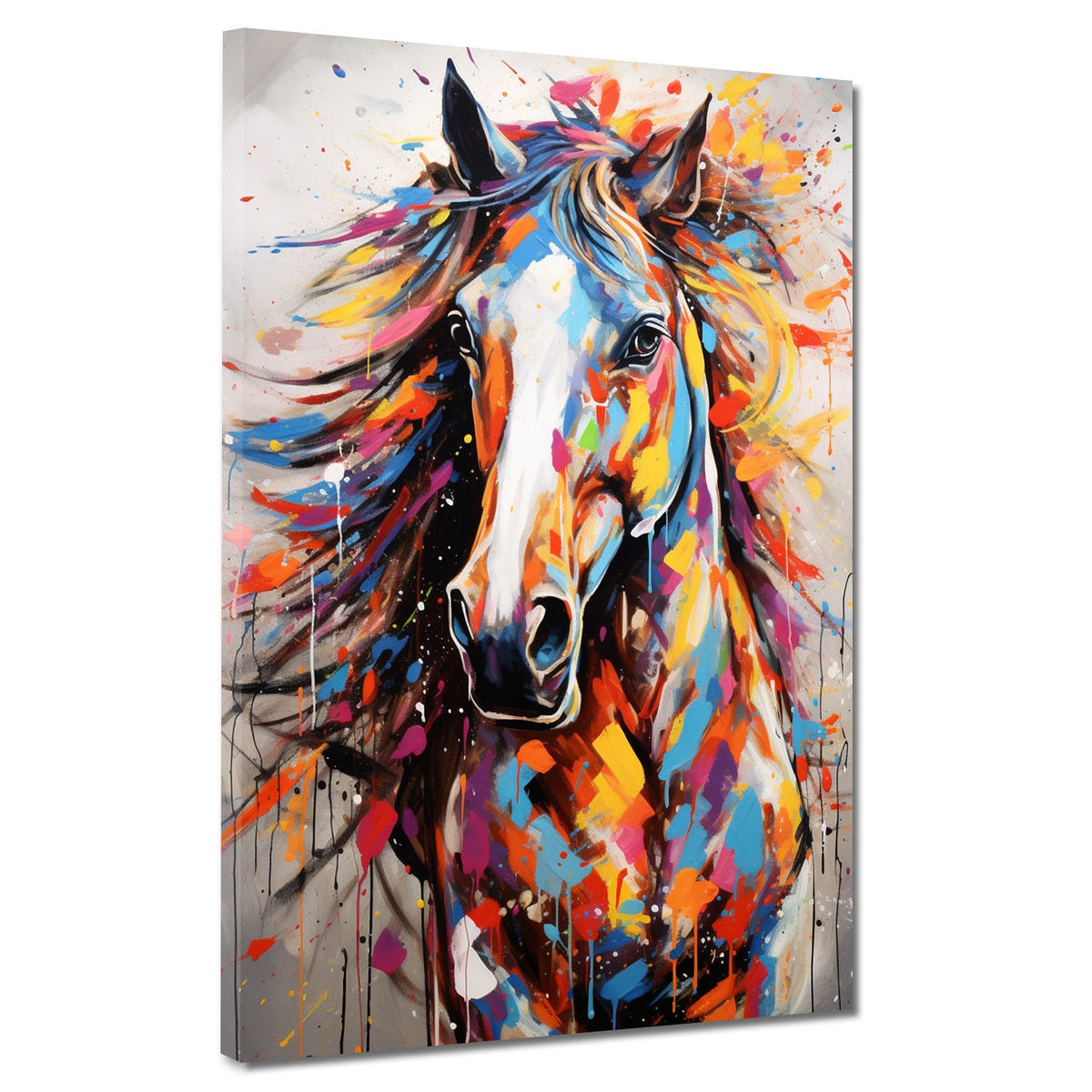 Pferd Pop Art Colour Style – Wandbild