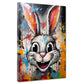 Wandbild abstrakt Pop Art White Rabbit, Hase