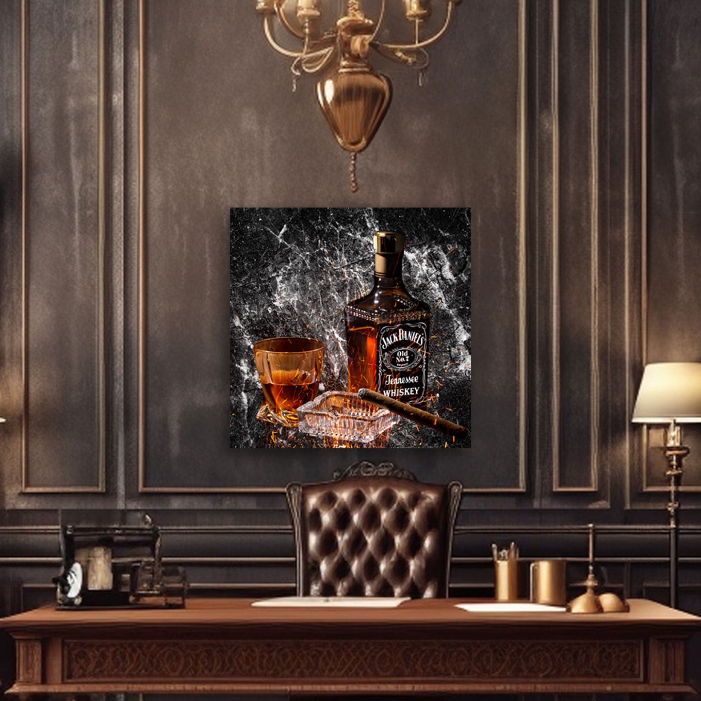 Wandbild abstrakt Whiskey Jack