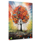 Wandbild abstrakt bunter Baum im Herbst