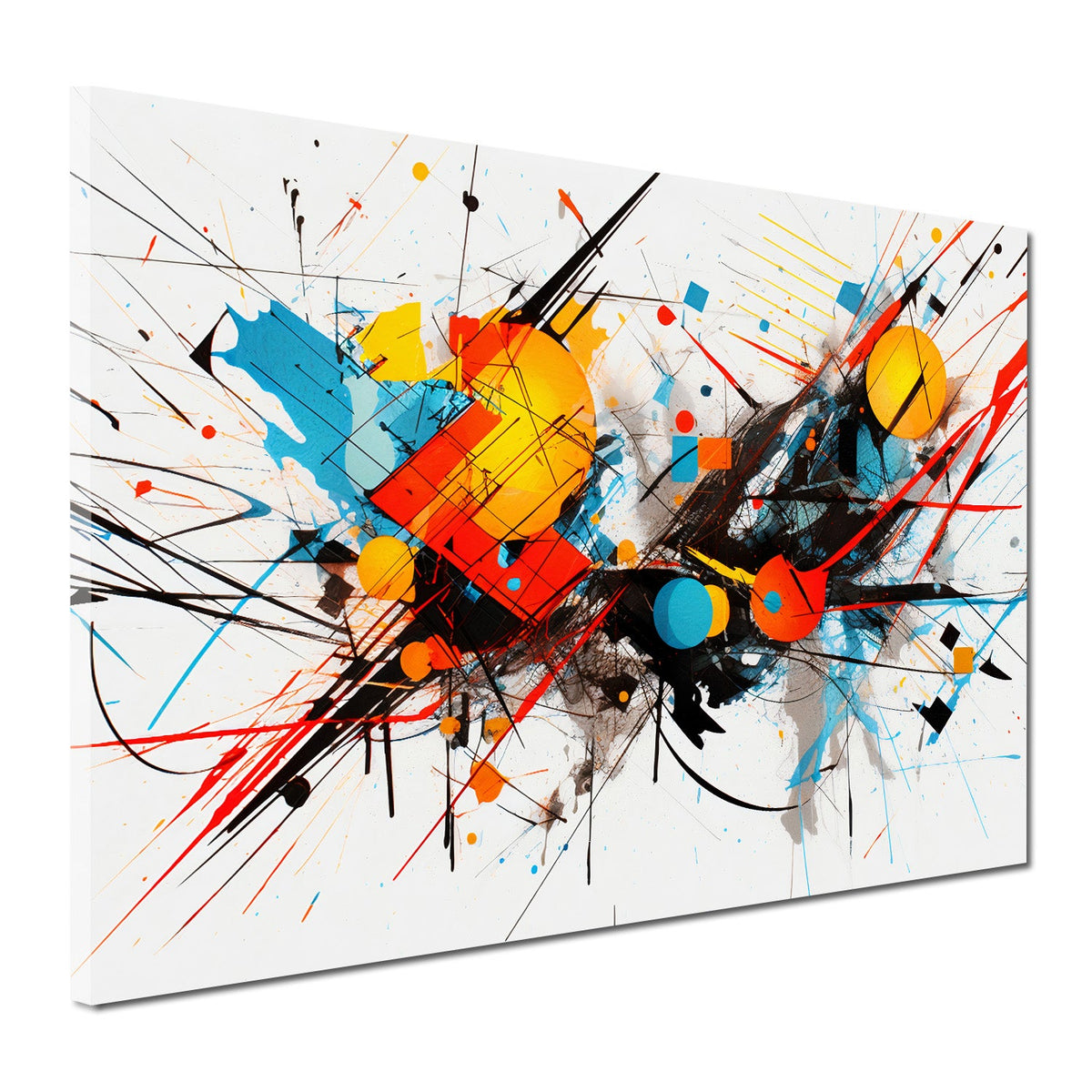 Abstrakte Formen und Linien – Wandbild