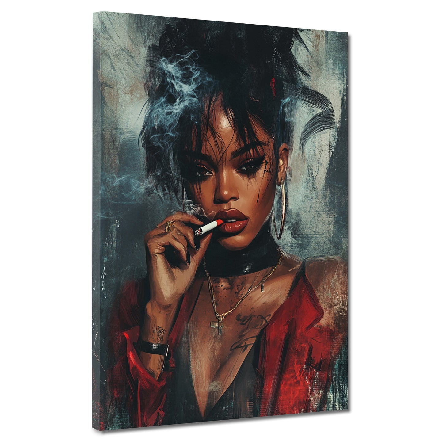 Wandbild coole afrikanische Frau modern kraftvoll