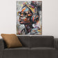 Wandbild afroamerikanische Frau Kopfhörer Pop Art