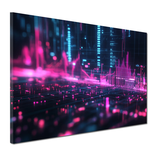 Wandbild digitale Finanzen Trading Börse modern abstrakt