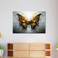 Wandbild modern Schmetterling Yellow Style