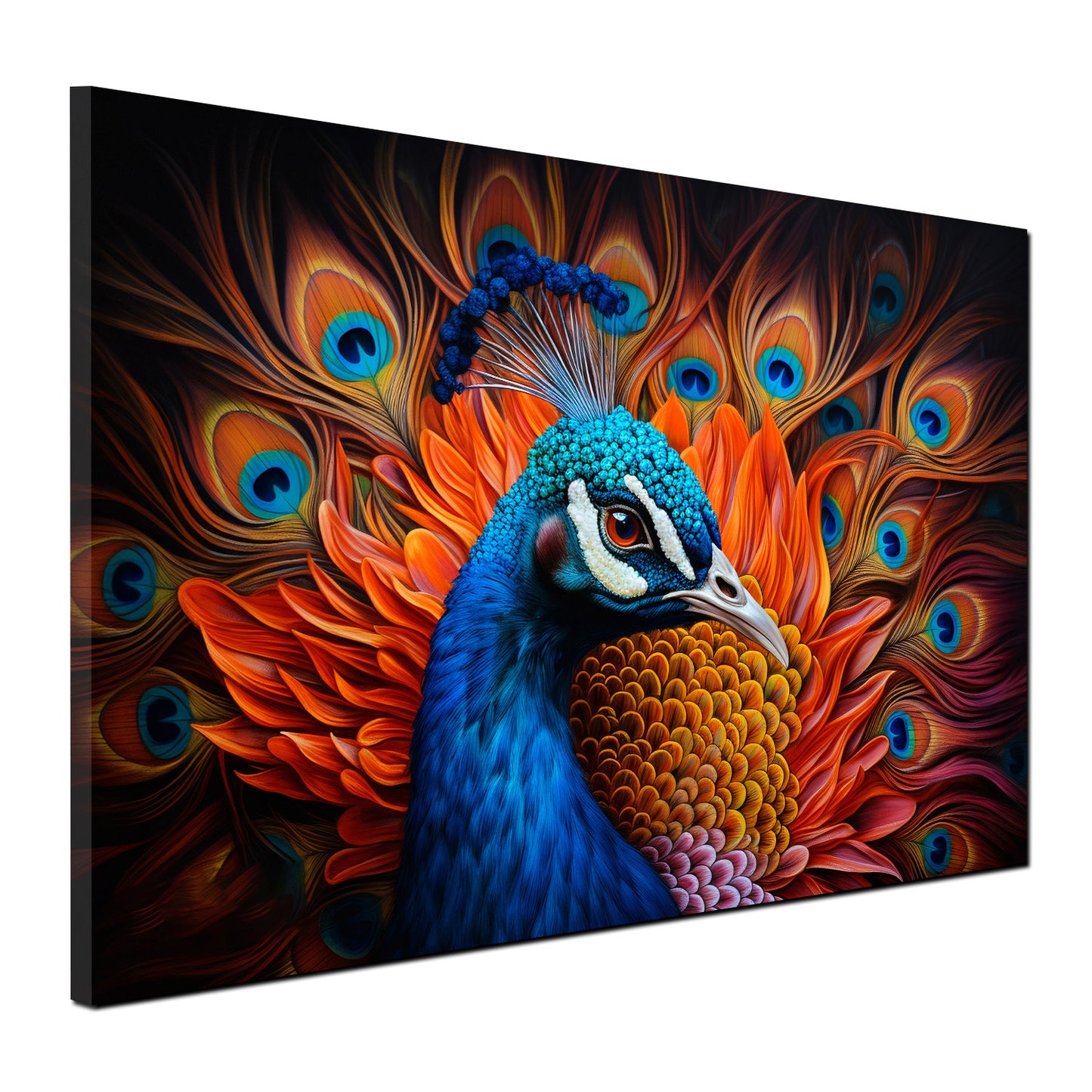 Wandbild wunderschöner Pfau