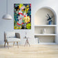 Wandbild Kunst Comic Hase Pop Art Style