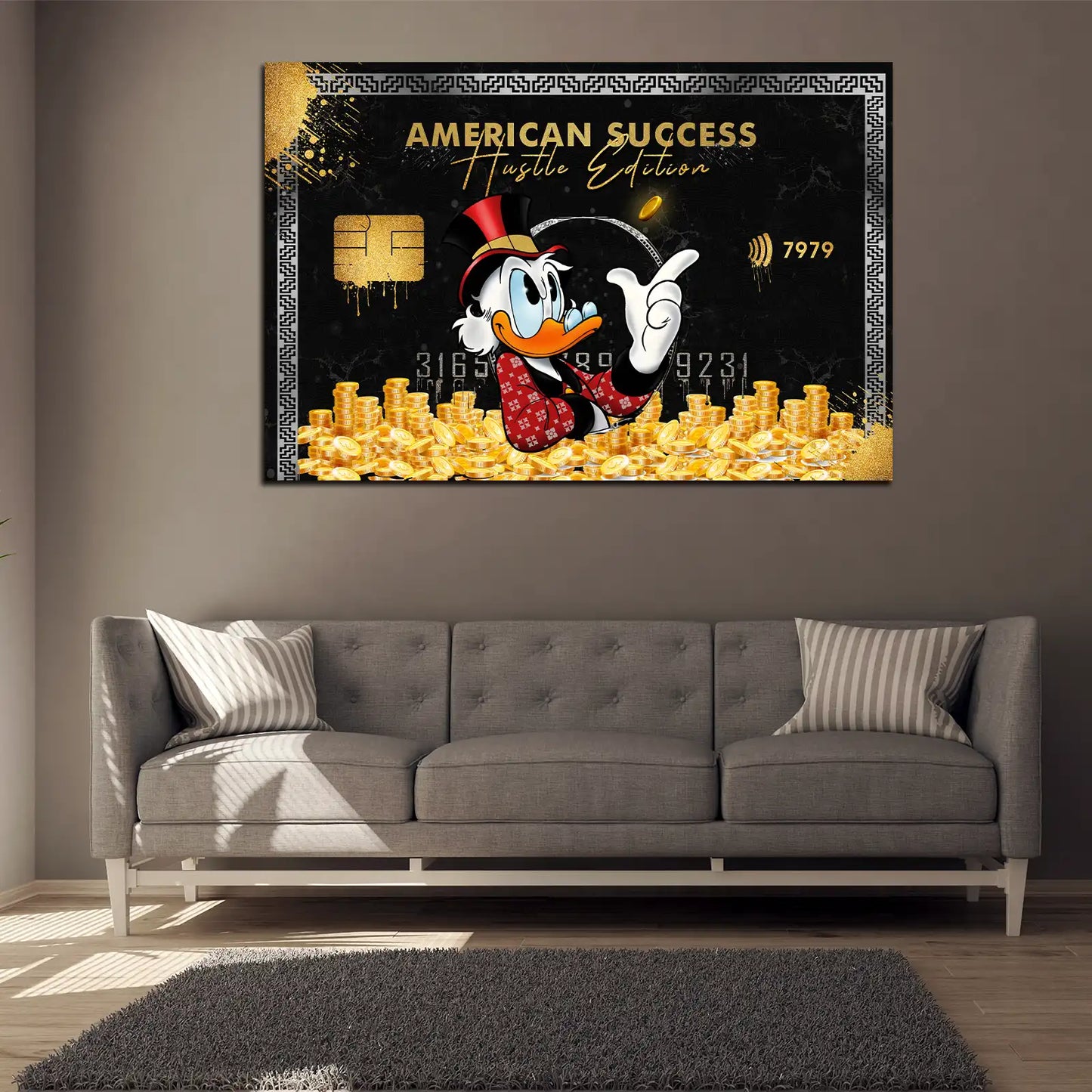 Wandbild Duck Card Motivation Success