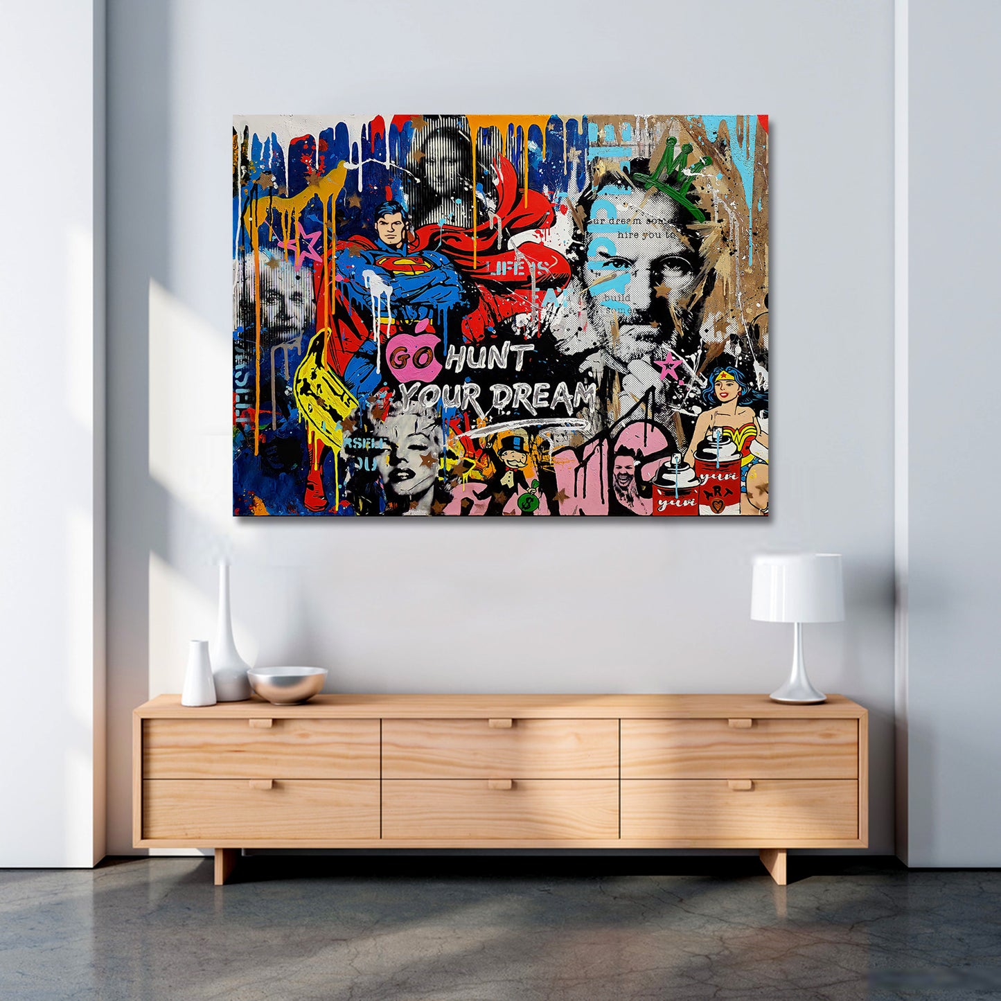 Wandbild Pop Art Stars