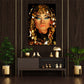 Arabische Königin mit Goldschmuck als Acrylglasbild