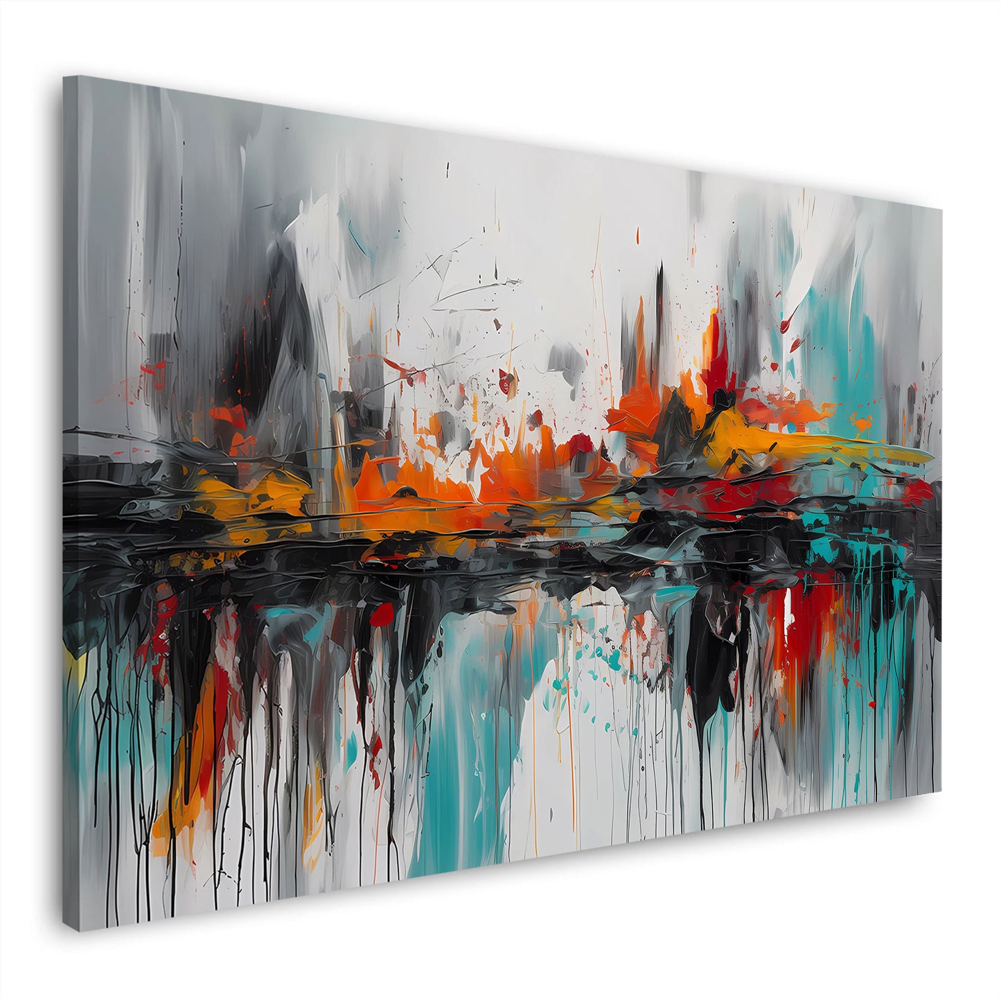 Abstrakt Dynamik mit Tiefenwirkung Wandbild