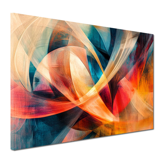 Abstrakt Farbenspiel Lichtreflexe und Formen Wandbild