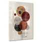Abstrakte Kreise Geometrie Retro Minimalismus Wandbild