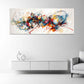 Abstrakte Linien mit dynamischer Farbexplosion Wandbild