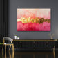 Abstrakte Malerei rosa Gold modern elegant Wandbild – Raumansicht 2