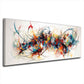 Abstrakte moderne Linien in Dynamik Kunst Wandbild