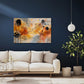 Abstrakte Musikkomposition in Pastelltönen Wandbild