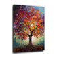 Abstrakter Baum im Herbst bunte Farben Kunst Wandbild