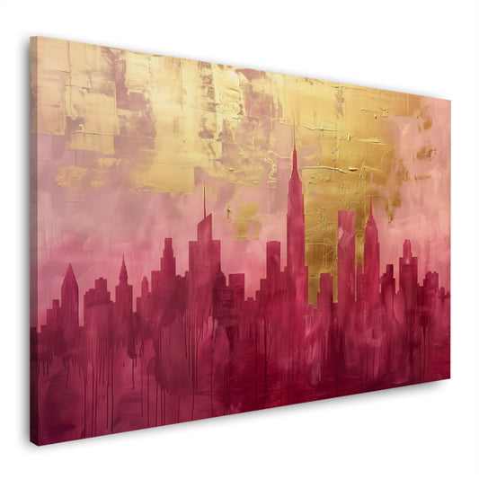 New York Skyline abstrakt modern expressiv Wandbild