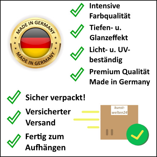 Auto Sportwagen Porsche 911 Yellow Sky Wandbild Leinwandbild