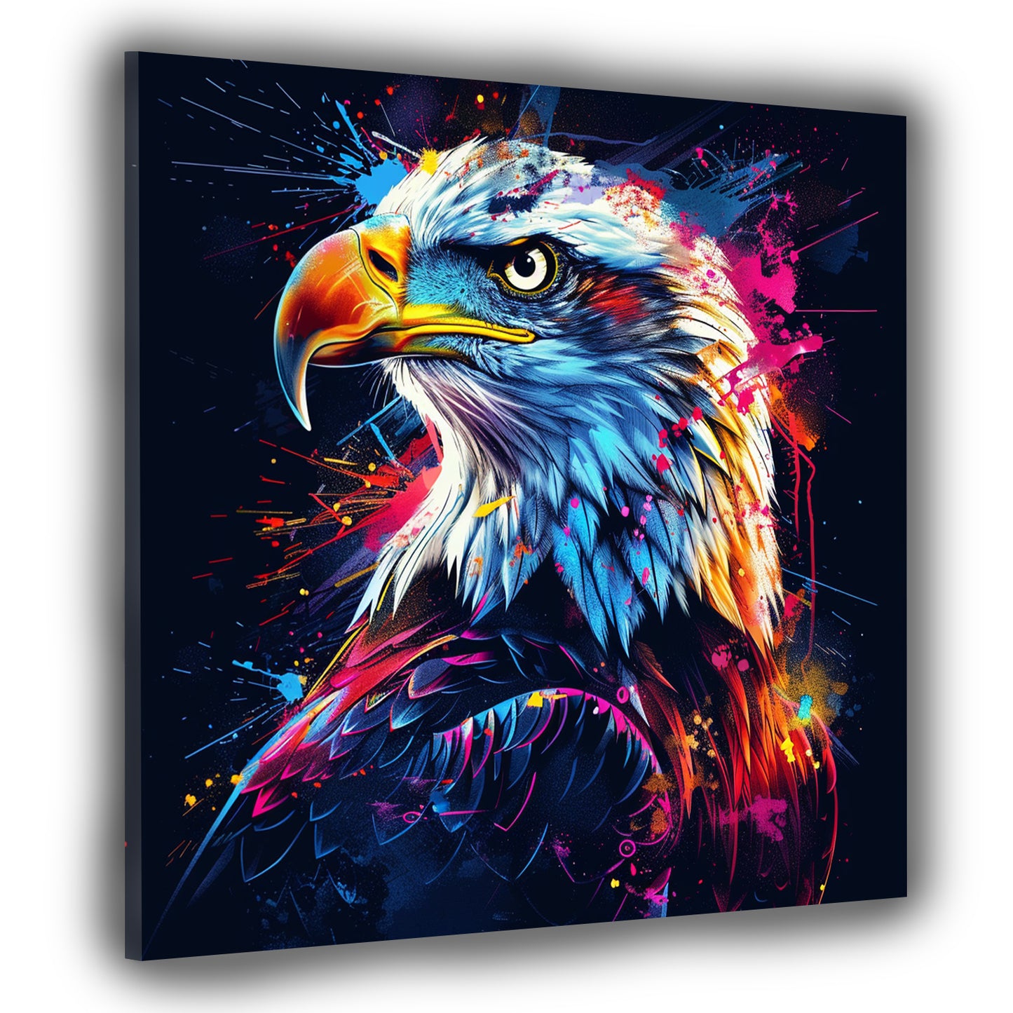 Adler Porträt Pop Art Greifvogel Wandbild