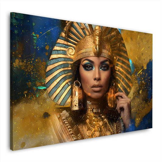 Kleopatra Ägyptische Königin Gold Porträt Wandbild