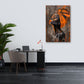 Afrikanische Frau Turban Portrait elegant Wandbild