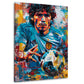 Argentinische Fußballikone Maradona mit Ball Wandbild