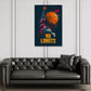 Basketball Spieler in Pop Art Motivation No Limits Wandbild