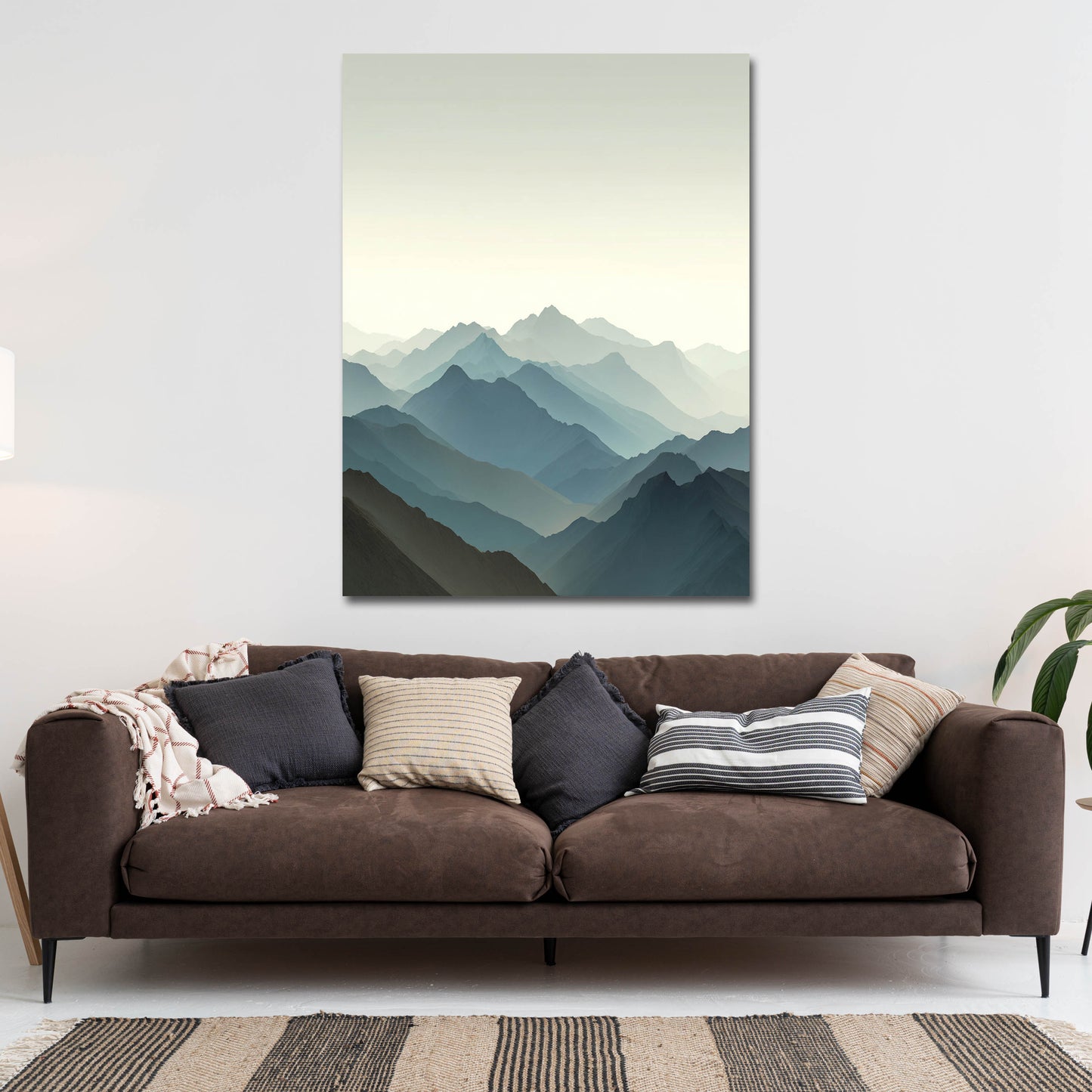 Minimalismus Berglandschaft Wandbild