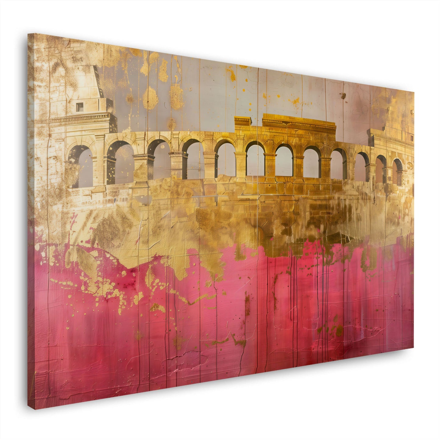 Berlin abstraktes Wahrzeichen in Aquarell Wandbild