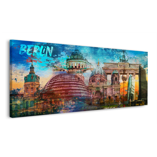 Berlin Pop Art Architektur Sehenswürdigkeiten Wandbild