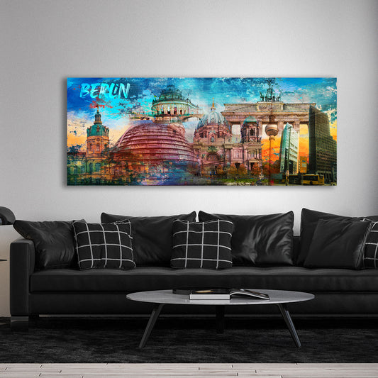 Berlin Pop Art Architektur Sehenswürdigkeiten Wandbild