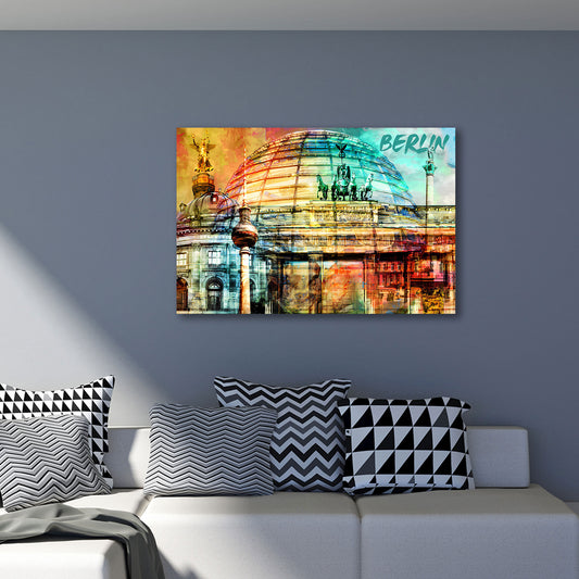 Berlin Reichstag Fernsehturm Brandenburger Tor Wandbild