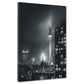 Berliner Fernsehturm bei Nacht Skyline Hochhäuser Wandbild