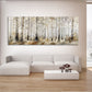 Birkenwald Panorama Landschaft ruhige Natur Wandbild